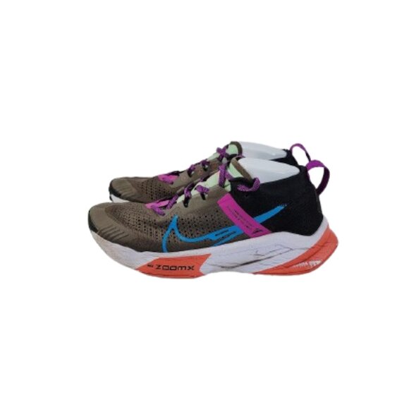 Nike Men\'s Ironstone-Laser Blue-Black-Vivid Purple ZoomX Zegama Trail Shoes Sz 9 main image 4
